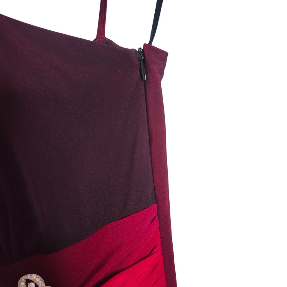 Vintage Happy Joe’s Size Small Black Red Ombré Maxi Evening Formal Gown Dress - Picture 4 of 10